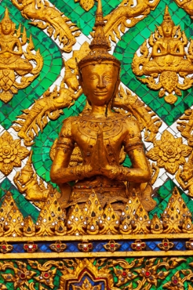 Picture of THAILAND- BANGKOK. SMALL SCULPTURE DETAIL AT WAT PHRA KAEW (TEMPLE OF THE EMERALD BUDDHA).
