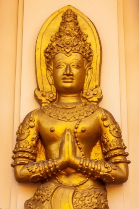Picture of CHIANG MAI- THAILAND. WAT PHAN ON. BUDDHA STATUE WALL DECORATION.
