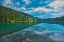 Picture of CANADA- ALBERTA- JASPER NATIONAL PARK. MOUNTAIN LANDSCAPE WITH LAKE AND FOREST.