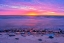 Picture of CANADA- MANITOBA- WINNIPEG. SUNRISE ON LAKE WINNIPEG.