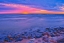 Picture of CANADA- MANITOBA- WINNIPEG. SUNRISE ON LAKE WINNIPEG.