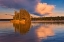 Picture of CANADA- MANITOBA- PAINT LAKE PROVINCIAL PARK. ISLAND ON PAINT LAKE AT SUNRISE.