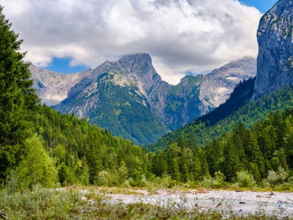 Picture of KARWENDEL MOUNTAINS NEAR ENG ALPE IN THE VALLEY OF RISSBACH CREEK IN TYROL- AUSTRIA