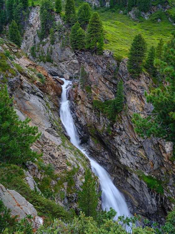 Picture of WATERFALL ROTMOOSWASSERFALL IN THE OTZTAL ALPS IN THE NATUREPARK OTZTAL. EUROPE- AUSTRIA- TYROL