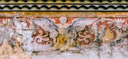 Picture of ANGEL FRESCO- NIMES CATHEDRAL- GARD- FRANCE. CATHOLIC CHURCH CREATED 1100 AD