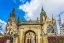 Picture of OUTSIDE BAYEUX CATHEDRAL- BAYEUX- NORMANDY- FRANCE. CATHOLIC CHURCH