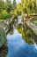 Picture of COLORFUL OLD BUILDINGS- PARK AURE RIVER REFLECTION- BAYEUX- NORMANDY- FRANCE