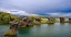 Picture of LAVA CHIMNEYS- ROCK FORMATIONS - HOFDI NATURE RESERVE. EUROPE- ICELAND