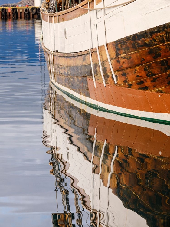 Picture of THE HARBOR. TOWN HUSAVIK- A WHALE WATCHING CENTER IN NORTHERN ICELAND. EUROPE- ICELAND