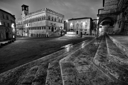 Picture of ITALY- UMBRIA- PERUGIA. PALAZZO DEI PRIORI AND THE FONTANA MAGGIORE