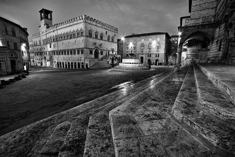 Picture of ITALY- UMBRIA- PERUGIA. PALAZZO DEI PRIORI AND THE FONTANA MAGGIORE