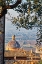 Picture of ITALY- UMBRIA- ASSISI. THE DOME OF THE CONVENTO CHIESA NUOVA WITH THE COUNTRYSIDE IN THE DISTANCE.