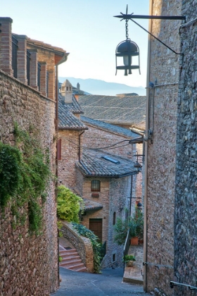 Picture of ITALY- UMBRIA. HOMES ALONG THE STREETS OF ASSISI.