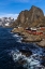 Picture of NORWAY- LOFOTEN ISLANDS. HAMNOY (REINE)- RED RORBUER (FISHERMENS COTTAGES)