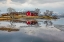 Picture of NORWAY- LOFOTEN ISLANDS. VIEW ACROSS INDREPOLLEN LAKE.