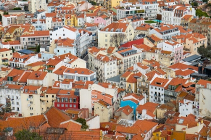 Picture of LISBON- PORTUGAL. VIEW OF BEAUTIFUL LISBON WITH ITS ANCIENT BUILDINGS.