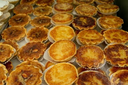 Picture of LISBON- PORTUGAL. TRADITIONAL PORTUGUESE PASTRIES. NATAS ARE THE NATIONAL DESSERT.