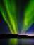 Picture of NORTHERN LIGHTS OVER ANGMAGSSALIK FJORD-GREENLAND- DANISH TERRITORY