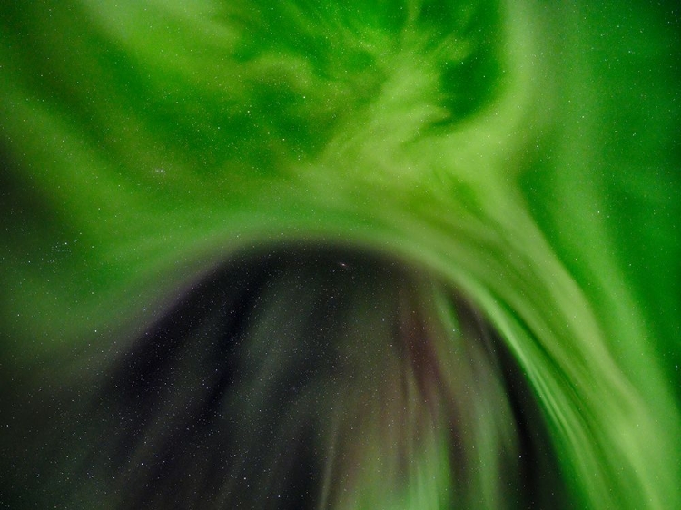 Picture of NORTHERN LIGHTS OVER ANGMAGSSALIK FJORD-GREENLAND- DANISH TERRITORY