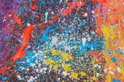 Picture of ARGENTINA- BUENOS AIRES. COLORFUL PAINT SPLATTERS.
