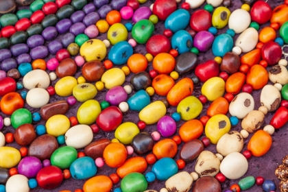 Picture of ARGENTINA- BUENOS AIRES. COLORFUL BEADS.