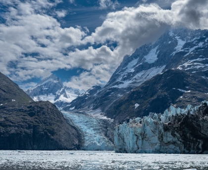 Picture of HIGH MOUNTAINS SURROUNDING JOHNS HOPKINS INLET GENERATE NUMEROUS GLACIERS.