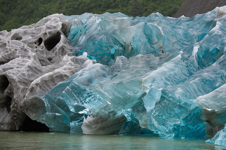Picture of ICEBERGS IN ENDICOTT ARM HAVE AMAZING PATTERNS.