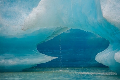Picture of ICEBERG MELTS INTO SHAKES LAKE.