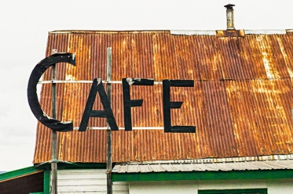 Picture of HOPE- ALASKA- RUSTIC ROOF AND CAFE SIGN