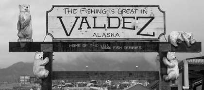 Picture of ALASKA- VALDEZ. MARINA SIGN.