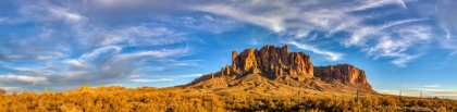 Picture of USA- ARIZONA- SUPERSTITION MOUNTAINS. PANORAMIC OF MOUNTAINS AND DESERT.