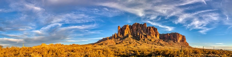 Picture of USA- ARIZONA- SUPERSTITION MOUNTAINS. PANORAMIC OF MOUNTAINS AND DESERT.