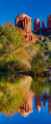 Picture of USA- ARIZONA- RED ROCK STATE PARK WITH OAK CREEK AND CATHEDRAL ROCK