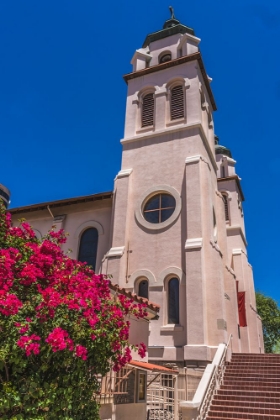 Picture of SAINT MARY BASILICA- PHOENIX- ARIZONA. FOUNDED 1881- REBUILT STAINED GLASS FROM 1915