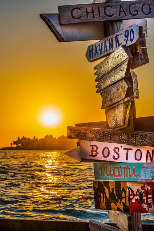 Picture of COLORFUL SUNSET- MALLORY SQUARE- KEY WEST- FLORIDA.