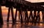 Picture of USA- GEORGIA. SILHOUETTE OF A PIER IN THE SUNRISE- NEAR SAVANNAH.