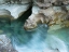 Picture of MONTANA- GLACIER NATIONAL PARK. MCDONALD CREEK- FLOWING THROUGH SCULPTED GORGE