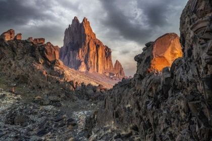 Picture of USA- NEW MEXICO. SHIPROCK FORMATION AT SUNRISE.