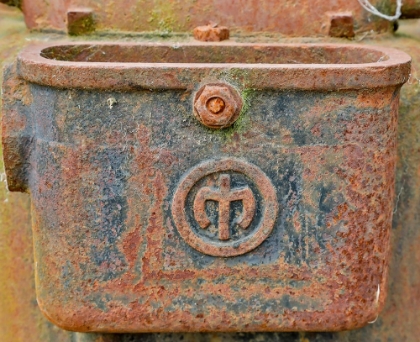 Picture of USA- OREGON- TILLAMOOK. CLOSE-UP OF OLD AND RUSTED TRUCK PART