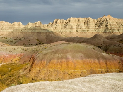 Picture of SOUTH DAKOTA- BADLANDS NATIONAL PARK. BADLANDS ROCK FORMATIONS