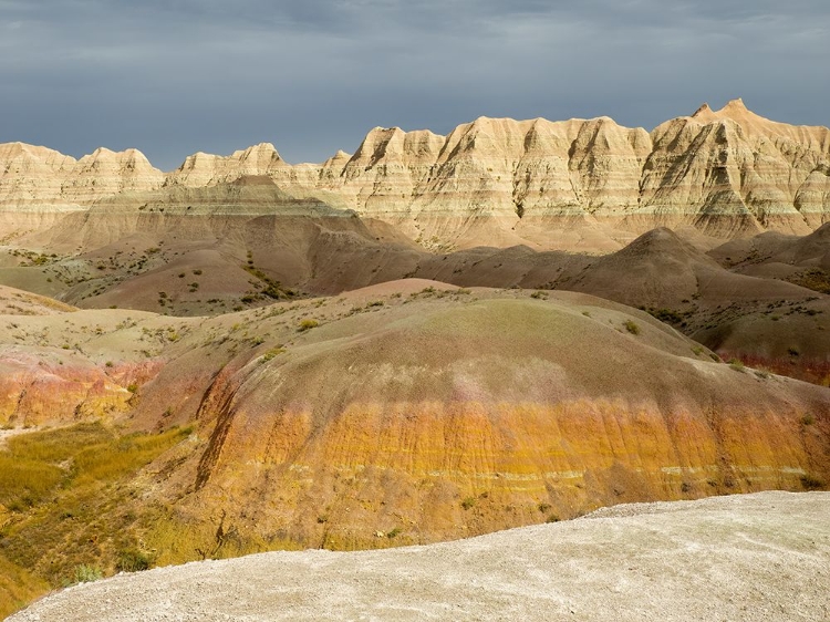 Picture of SOUTH DAKOTA- BADLANDS NATIONAL PARK. BADLANDS ROCK FORMATIONS