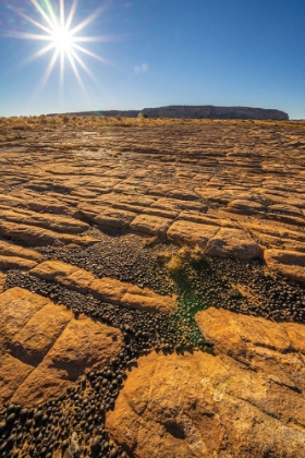 Picture of USA- UTAH- GRAND STAIRCASE ESCALANTE NATIONAL MONUMENT. MOQUI MARBLES STONES AND ROCKS.