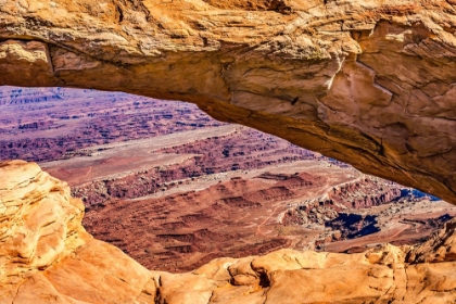 Picture of MESA ARCH- RED ROCK CANYONS- CANYONLANDS NATIONAL PARK- MOAB- UTAH.