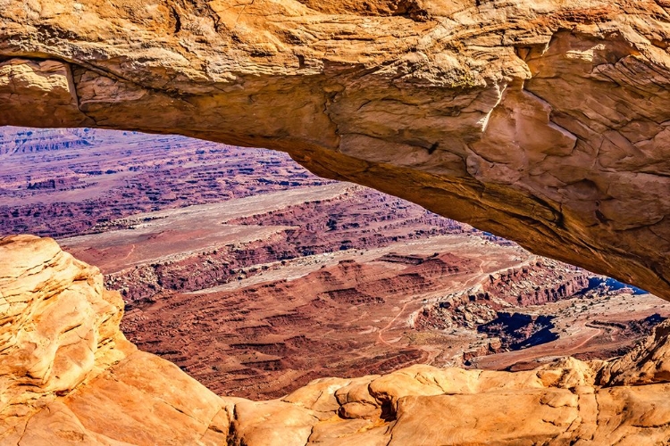 Picture of MESA ARCH- RED ROCK CANYONS- CANYONLANDS NATIONAL PARK- MOAB- UTAH.