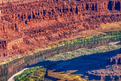 Picture of GREEN RIVER- GRAND VIEW POINT OVERLOOK- RED ROCK CANYONS- CANYONLANDS NATIONAL PARK- MOAB- UTAH.