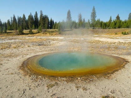 Picture of WYOMING- YELLOWSTONE NATIONAL PARK. WEST THUMB GEYSER BASIN- ABYSS POOL