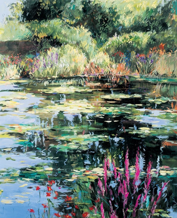 Picture of POND OF FLOWERS I