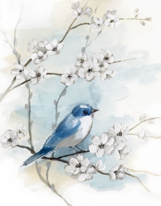 Picture of BLOSSOMS AND BLUEBIRD I