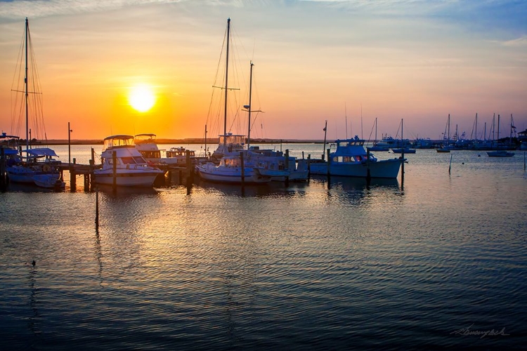 Picture of SUNSET ON THE BOATS