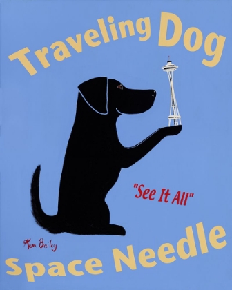 Picture of TRAVELING DOG, SPACE NEEDLE